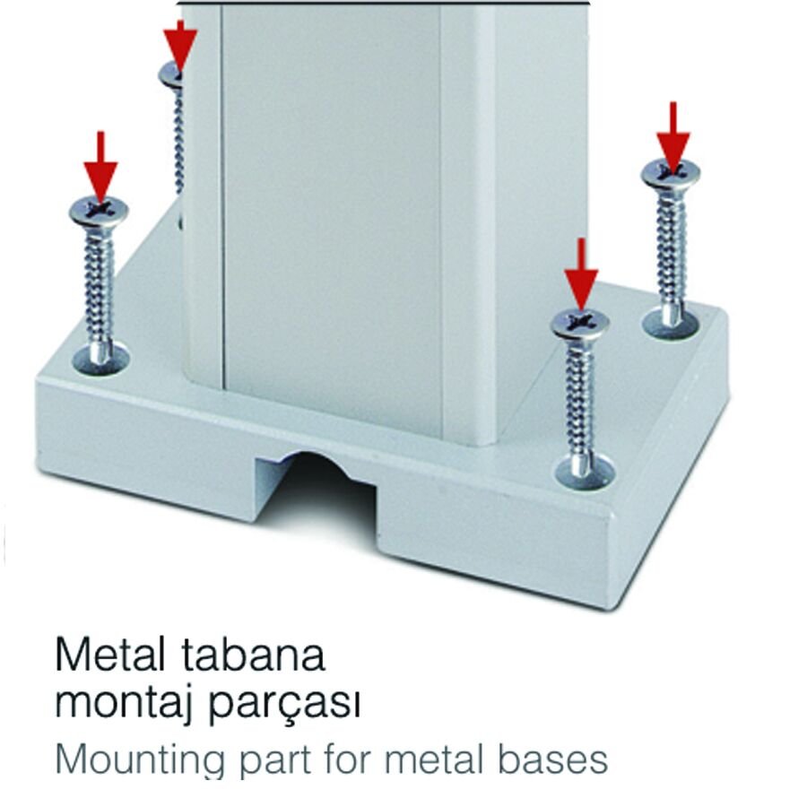 METAL TABANA MONTAJ PARÇASI